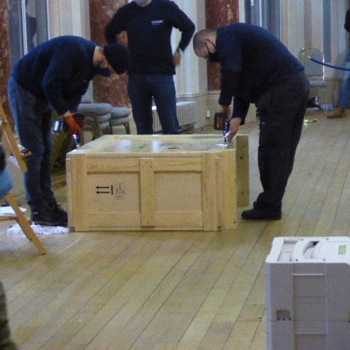Finishing Touches To Secure The Crate