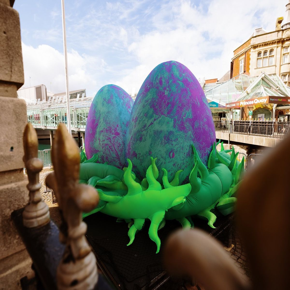 Nest Of Eggs On Monument Brige