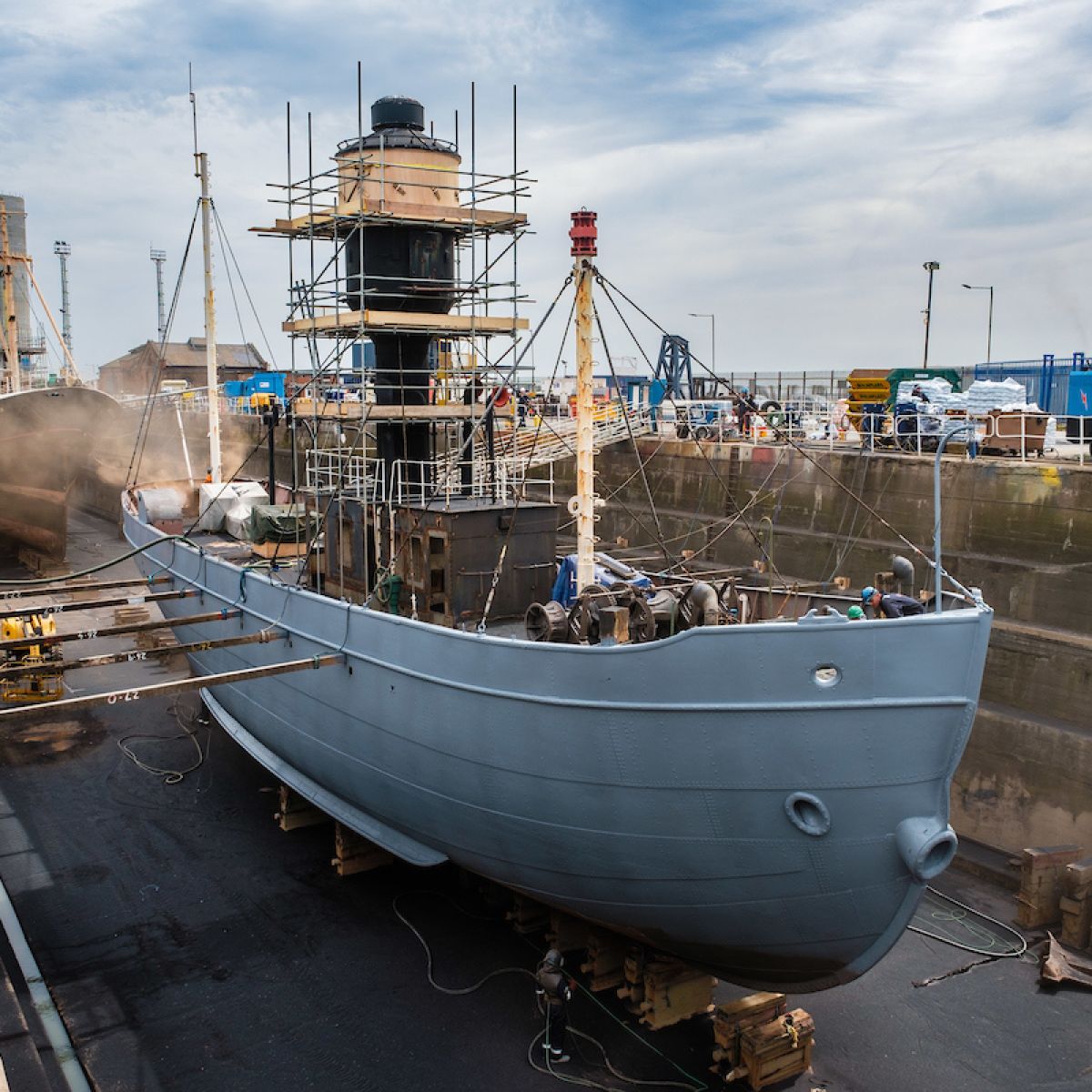 Spurn and Arctic in dry dock for first time