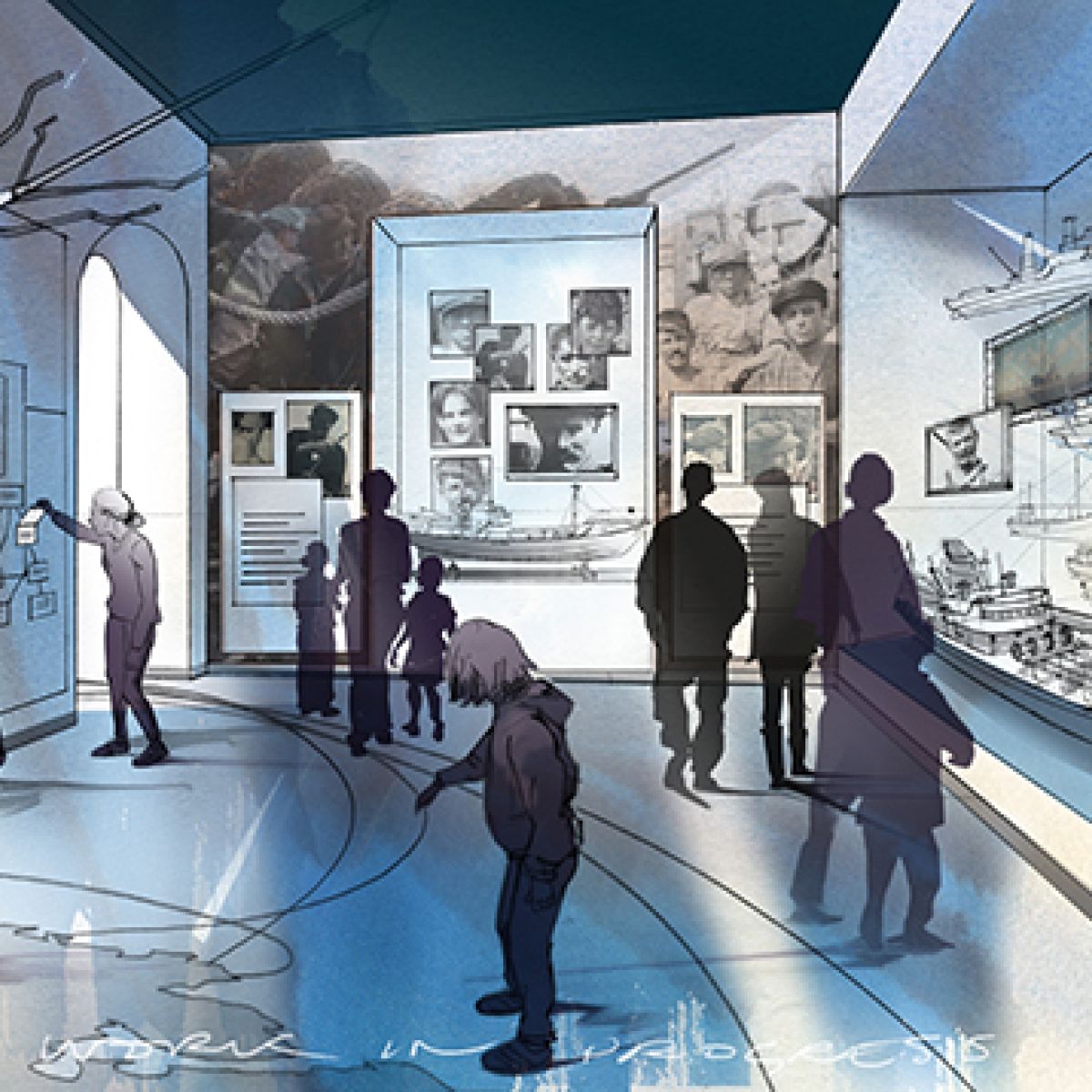 Artists' impression of new displays at Hull Maritime Museum