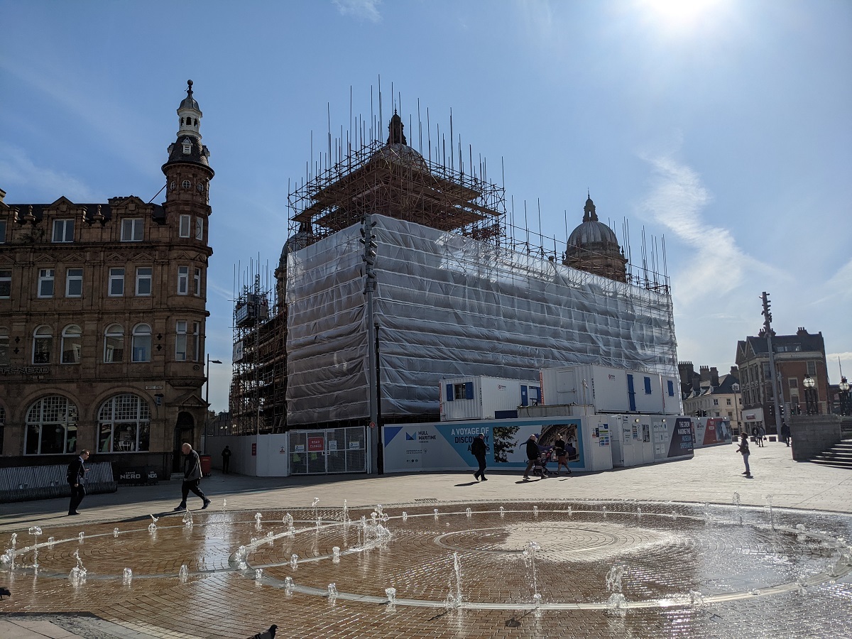 Exterior of Maritime Museum with scaffolding