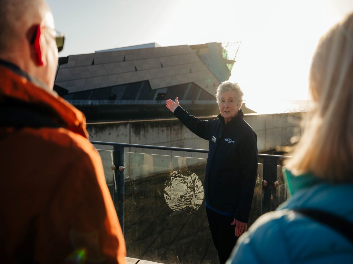 Justine deliver guided walks for Hull Maritime