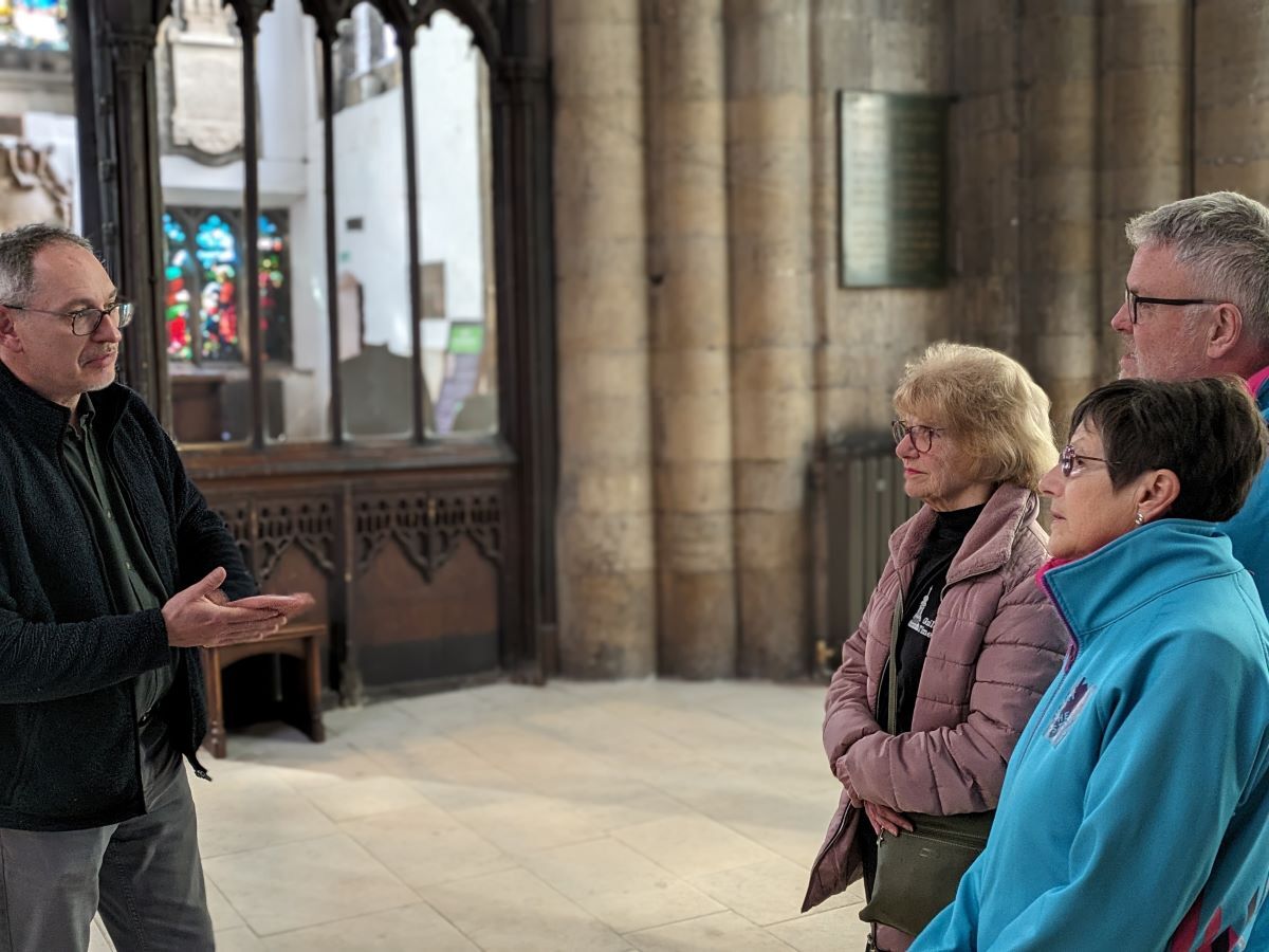 Mark Keith City Carillonneur led the tour